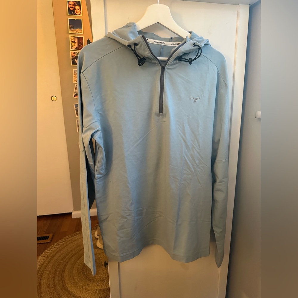 Avalon Golf Sky Blue 1/4 Zip Hoodie